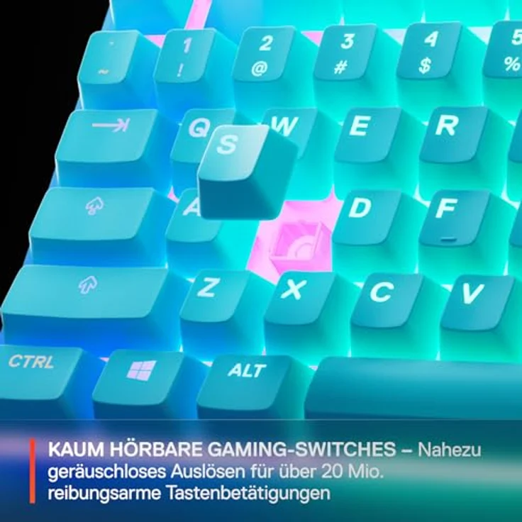 SteelSeries Apex 3 TKL, Kompakte Gaming-Tastatur mit flüsterleisen mechanischen Tasten, anpassbarer RGB-Beleuchtung und Multimedia-Steuerung – Bild 5