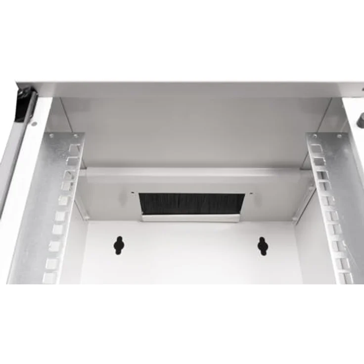 Equip Wandgehäuse 10" 06U 300x300mm grau - Netzwerkschrank mit gehärteter Glasfronttür – Bild 5