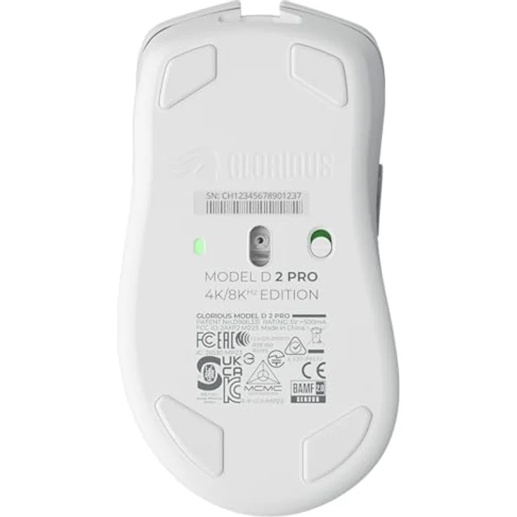 Glorious Model D 2 PRO 4K/8KHz Edition, kabellose Gaming-Maus in Weiß, 64 g, optimale Abtastrate bis 8.000 Hz, für Rechtshänder, bis zu 80 Std. Batterielaufzeit – Bild 10