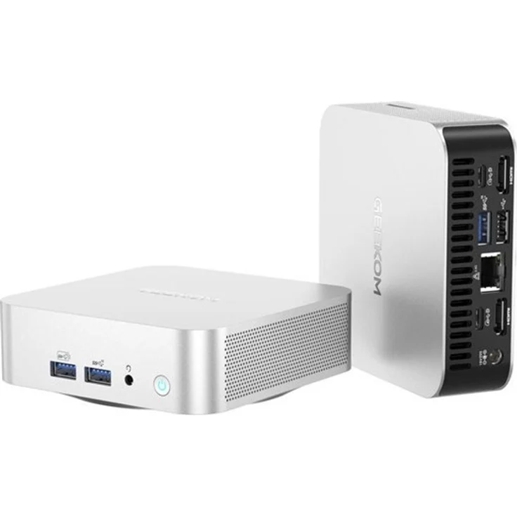 GEEKOM A6 Mini-PC, AMD Ryzen 7 6800, 16GB DDR5 RAM, 1TB SSD, Windows 11 Pro, kompakt, 4K-Monitor-Unterstützung