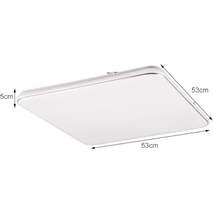 RL LIVE YOUR LIGHT Reality Leuchten LED Deckenleuchte Blanca R64144201, 46 Watt LED, Switch Dimmer, Weiß matt/Chrom – Bild 3