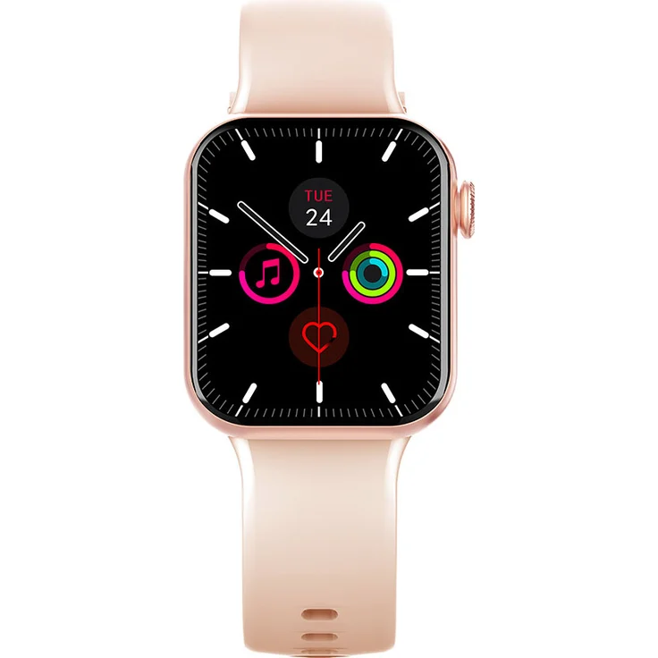 Bigben Connected Smartwatch, Bluetooth mit 7 Tagen Akkulaufzeit, IP67 Wasserschutz, Rosa
