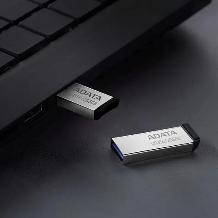A-Data UR350, USB-Stick mit 64 GB Speicher, USB 3.2 Gen 1, Übertragungsgeschwindigkeit bis zu 100 MB/s, schwarz – Bild 5