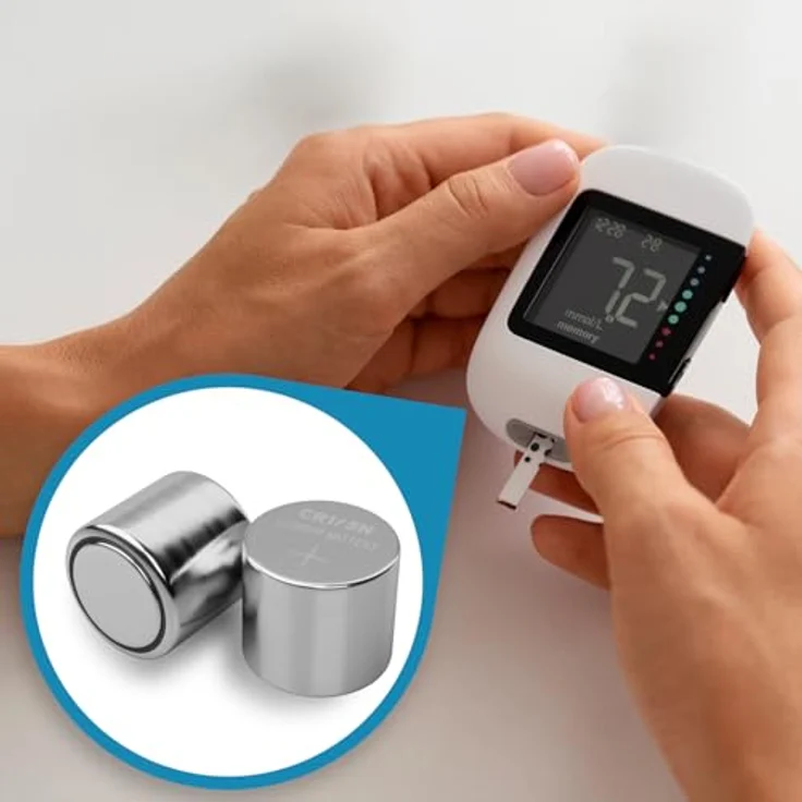 Absina Knopfzelle CR 1/3 N 3V, Lithium Batterie mit 160mAh, ideal für Elektronik und medizinische Geräte, temperaturebeständig -40°C bis +60°C, 1 Stück – Bild 3