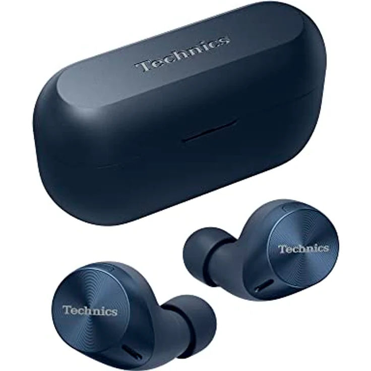 Technics EAHAZ60M2EA kabellose Ohrhörer mit Noise Cancelling,Multipoint Bluetooth,komfortable In-Ear-Kopfhörer integriertem Mikrofon,anpassbare Passform,bis zu 7 Stunden Wiedergabe,Mitternachtsblau – Bild 1