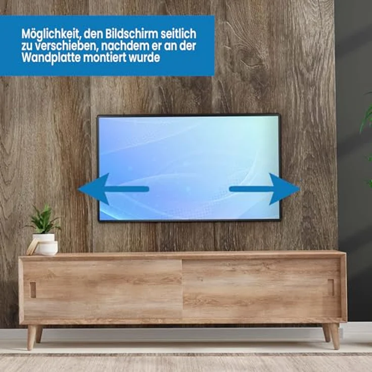 Edbak Wandhalterung, TV Halterung mit maximaler VESA 400x400 Kompatibilität, für 32-55 Zoll Bildschirme, bis zu 15kg, in modernem Design – Bild 4