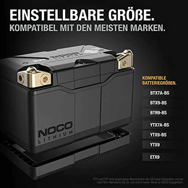 Noco NLP9 Powersport Batterie 12V 400A, Lithium mit fortschrittlichem Batteriemanagementsystem und hoher Startleistung – Bild 6
