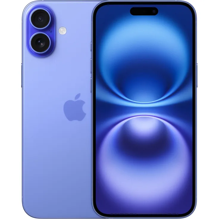 Apple iPhone 16 Plus 5G Smartphone (6,7 Zoll) OLED-Display, 128 GB interner Speicher, iOS 18, blau