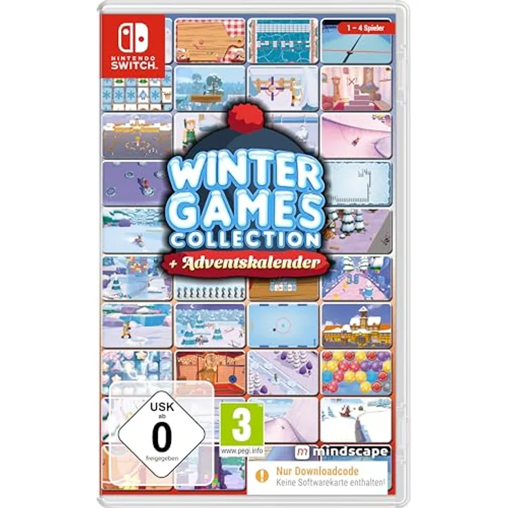 Mindscape Winter Games Collection + Adventskalender - Nintendo Switch mit 25 Multiplayer-Spielen und 10 Charakteren, CIAB