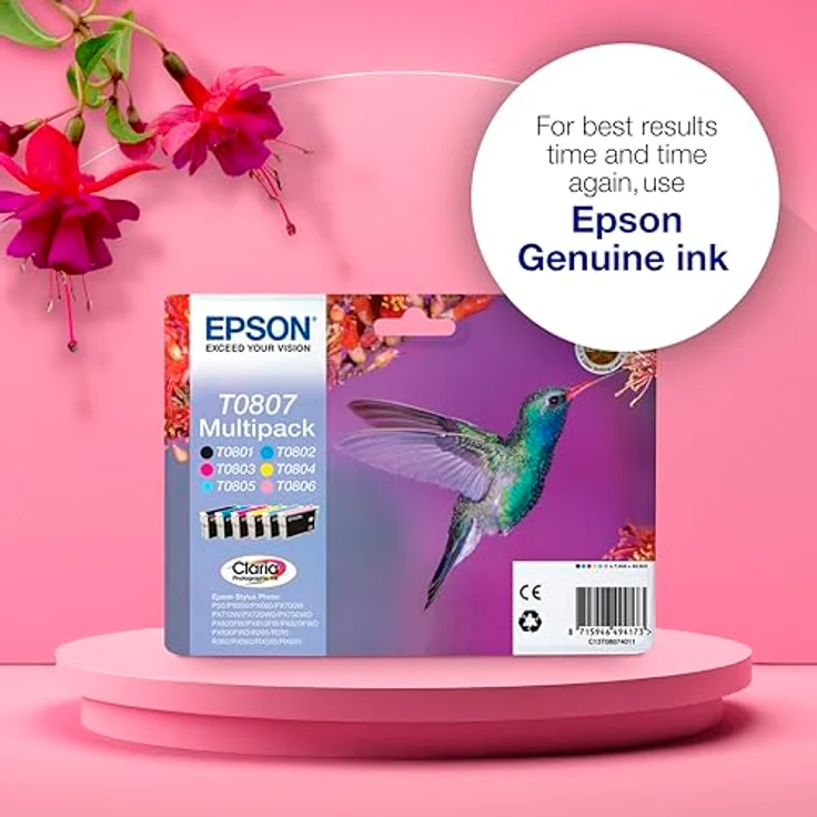 Epson C13T08064011 ST PHRX265 Phototographic Tintenpatrone, 7.4 ml, 590 Seiten, hellmagenta, Verpackung kann variieren – Bild 3