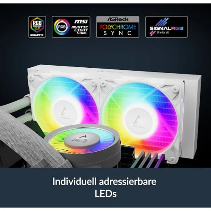 Arctic Liquid Freezer III Pro 280 A-RGB (White), Wartungsfreier CPU Wasserkühler mit hoher Kühlleistung, Weiss – Bild 9