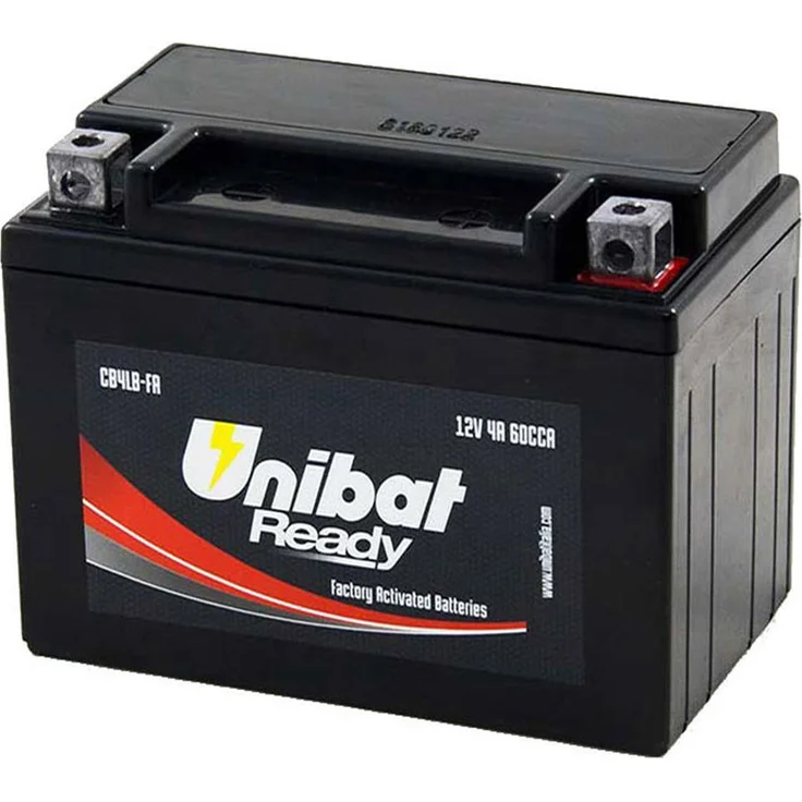 Unibat CB4L-B, 12V Batterie mit 60A Strom, wartungsfrei und langlebig