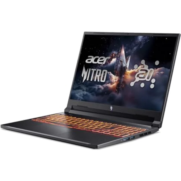 Acer Nitro V16 (ANV16-42-R9TU) Gaming Laptop, 16" WUXGA 180Hz, Ryzen R7-260, 16GB RAM, 1TB SSD, GeForce RTX 5070, schwarz, Windows 11 – Bild 2