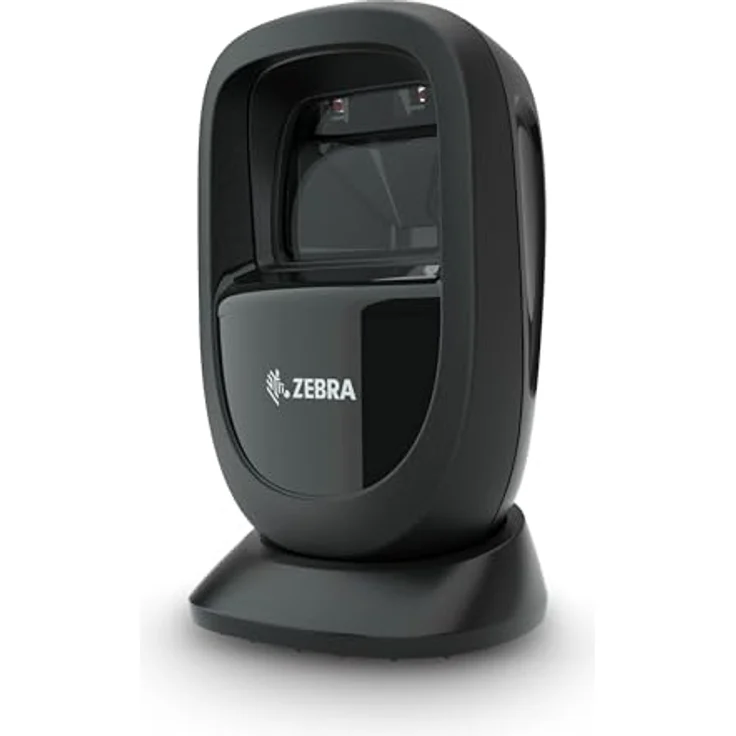 Zebra Technologies DS9308 SR Präsentationsscanner USB-Kit - Kompaktes Design mit nahezu Null Platzbedarf - Adaptive Beleuchtung - Schnelles Scannen - Schwarz – Bild 1