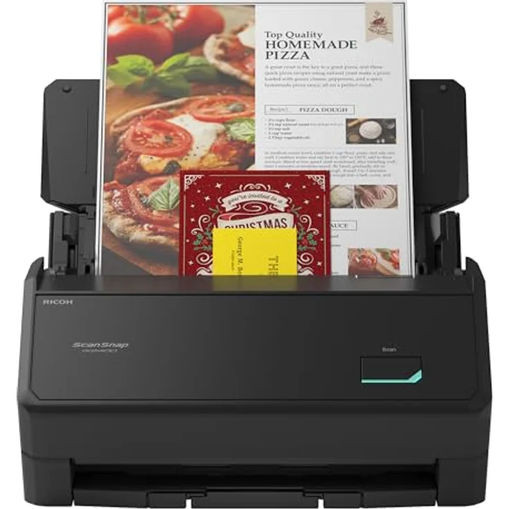 Ricoh ScanSnap iX2400, ADF-Dokumentenscanner mit 600 x 600 DPI, Duplex-Funktion, schwarz – Bild 2