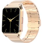 Rubicon Smartwatch Aktivitätstracker Goldenes Armband Bluetooth Tracker mit Körpertemperaturüberwachung