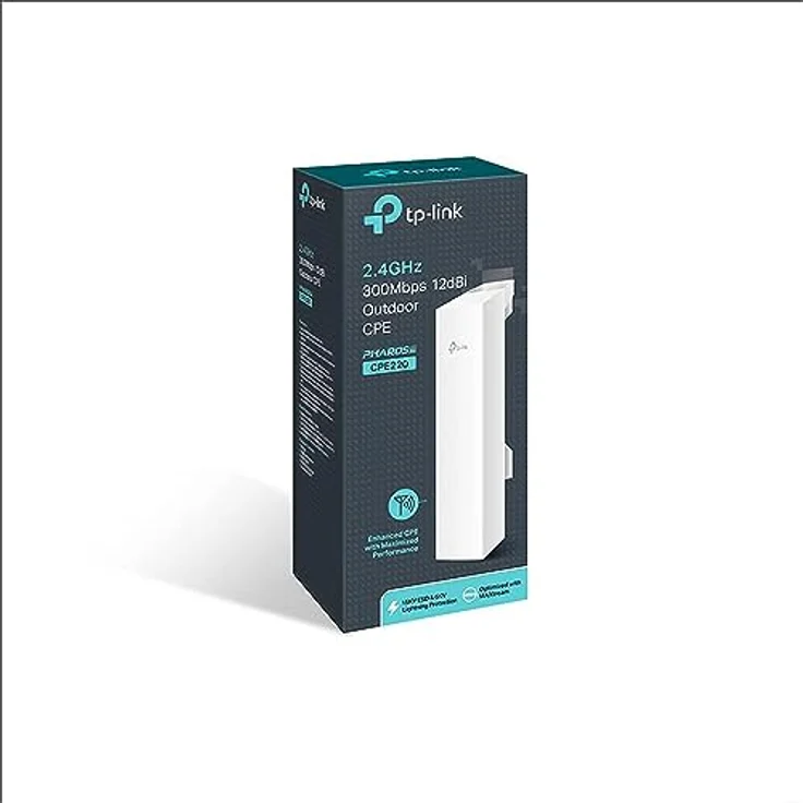 TP-Link CPE220 2,4 GHz 300 Mbps Long Range Outdoor CPE for PtP and PtMP Transmission, Point to Point Wireless Bridge, 12dBi, 13km+, Passive PoE Powered with Free PoE Injector, Pharos Control – Bild 4