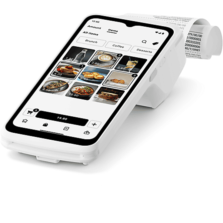 SUMUP Terminal mit Drucker, Kartenlesegerät für kontaktlose Zahlungen, kompaktes Design