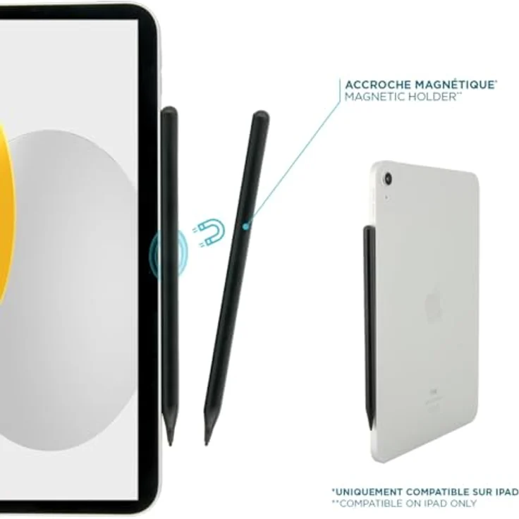 Mobilis Universal Active Stylus, Eingabestift mit 1.45 mm Spitze, schwarz, für Tablets, 10 Stunden Akkulaufzeit, präzise Navigation und Zeichnen, USB-A/USB-C Ladefunktion – Bild 5