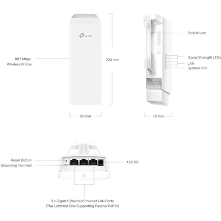 TP-Link Omada EAP211-Bridge Kit, Access-Point mit Wireless comm standard 802_11_AC – Bild 3
