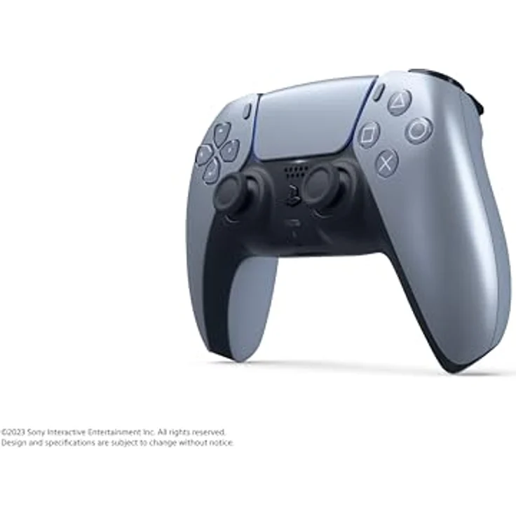 Sony DualSense Wireless-Controller für PS5, Sterling Silver, mit haptischem Feedback, adaptiven Triggern und integriertem Mikrofon – Bild 5