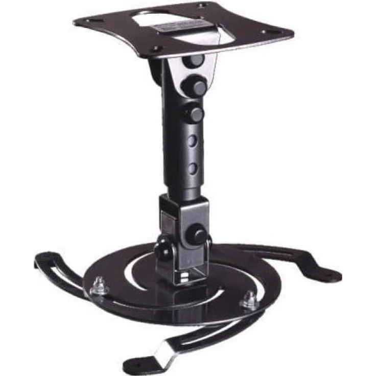 edbak PM3, höhenverstellbare Universaldeckenhalterung für Beamer, Schwarz, Spielraum von 250 mm bis 300 mm