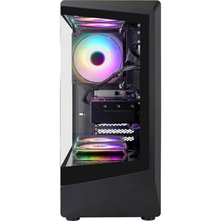 GameMax VISTA COC AB 7816, Gaming-PC mit Ryzen 5 9600X, 16GB DDR5, 1TB SSD und RTX 5060Ti (16GB), ARGB-Beleuchtung, Windows 11 Home – Bild 3