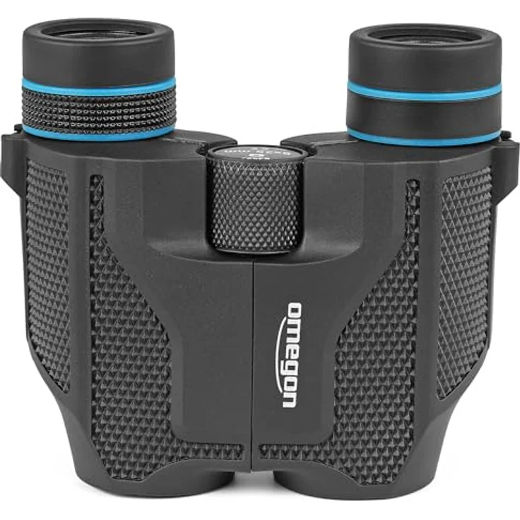 Omegon Curiosity 8x25 Fernglas, kompaktes Outdoor-Fernglas mit rutschfester Gummiarmierung und vollvergüteter Optik – Bild 3