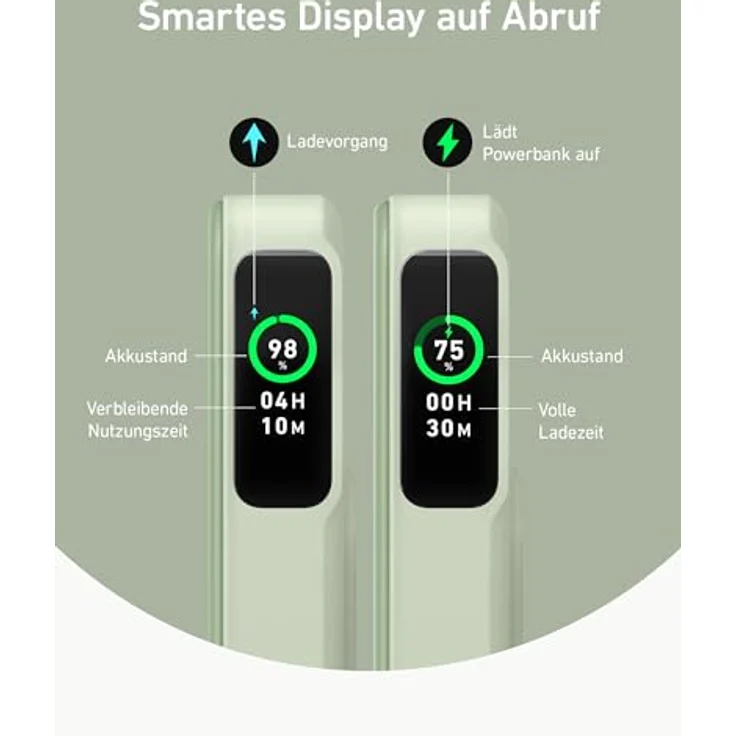 Anker MagGo Power Bank, Qi2-zertifiziertes 15W schnelles MagSafe-kompatibles mobiles Ladegerät, 10.000mAh Akku, Smartes Display & klappbarer Ständer, Für iPhone 15/14/13/12, Inkl. USB-C Kabel – Bild 3