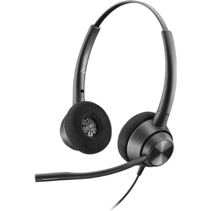 Poly Headset EncorePro 320 binaural USB-A - Langlebiges Design, Noise Cancelling Mikrofon, HiFi-Stereo