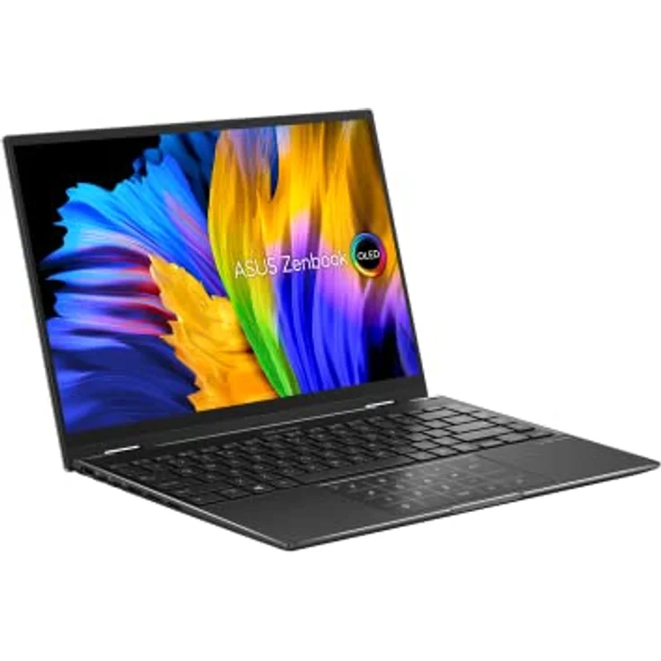 ASUS Zenbook 14 Flip OLED Convertible Laptop | 14" WQXGA+ 16:10 OLED Display | AMD Ryzen 9 5900HX | 16 GB RAM | 512 GB SSD | AMD Radeon | Windows 11 | QWERTZ Tastatur | Jade Black | Touchscreen – Bild 2