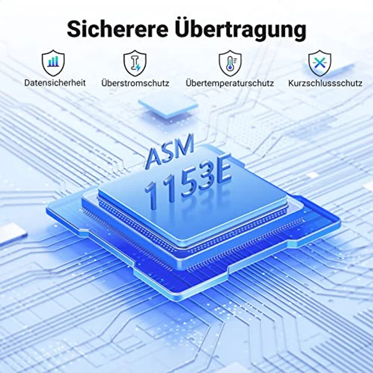UGREEN USB C SATA Adapter für 2,5 Zoll SSD und HDD Festplatten Adapter USB 3.1 auf SATA III Typ C SATA Kabel Thunderbolt 3 kompatibel UASP Unterstützung für MacBook Pro, MacBook Air, Mac Mini usw – Bild 4