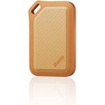 BIWIN Amber PR2000 Externe SSD 2TB, USB 3.2 Gen2x2, bis zu 2000 MB/s, IP67 wasserdicht, tragbare NVMe Festplatte mit USB-C & USB-A Adapter, orange