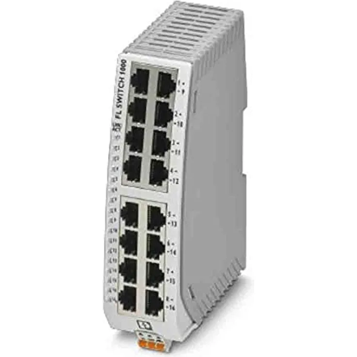 PHOENIX CONTACT FL SWITCH 1016N Industrial Schmaler Ethernet Switch, 40mm Breite