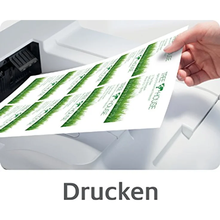 AVERY Zweckform C32028-25 Premium Visitenkarten, blanko (250 Stück, 240g, 85x54 mm, beidseitig bedruckbar, glänzend weiß, absolut glatte Kanten, 25 Blatt) zum Selbstbedrucken auf Inkjet-Druckern – Bild 5