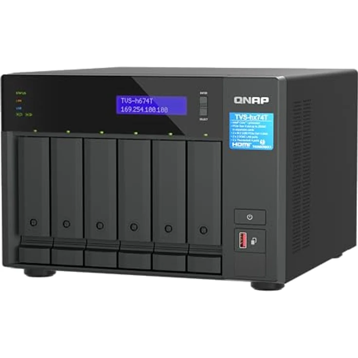 QNAP TVS-H674T-I5-32G (0 TB), NAS, Schwarz – Bild 5