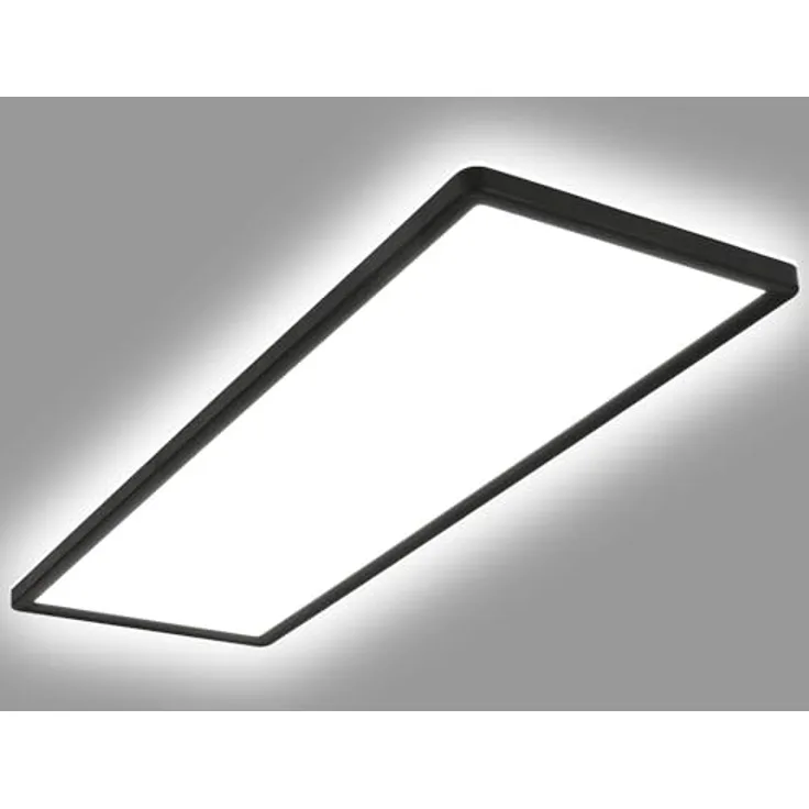 LEDKIA LIGHTING LED-Deckenleuchte 24W Rechteckig CCT 580x200 mm Doppelseitig SwitchCCT Schwarz für Wohnzimmer, Küche, Schlafzimmer