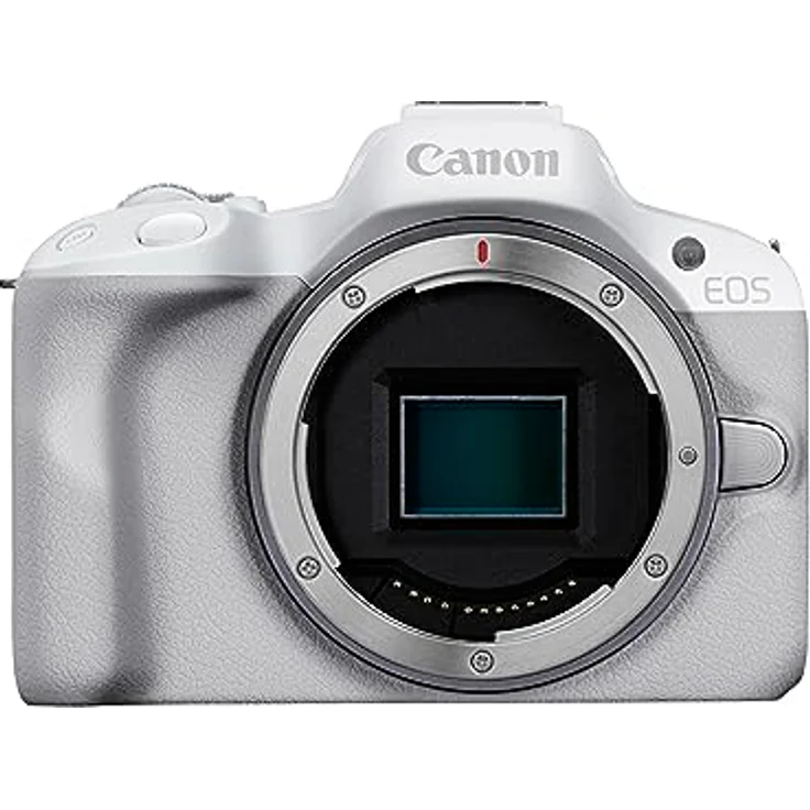 Canon EOS R50 Systemkamera + RF-S 18-45 is STM Objektiv - Spiegellose Kamera (Digitalkamera mit Autofokus und Motiverkennung für Augen Tiere Fahrzeuge, 4k Videokamera, 15 Bilder pro Sekunde) weiß – Bild 5