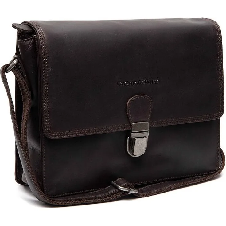 The Chesterfield Brand Lunor Messenger, 100% Leder Tasche in braun, 26 cm x 7 cm x 21 cm