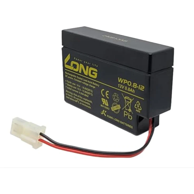 KUNG LONG Blei-Akkumulator WP0.8-12, 12 V-/0,8 Ah AGM VRLA Akku für Industrie- und Medizinanwendungen, wartungsfrei – Bild 3