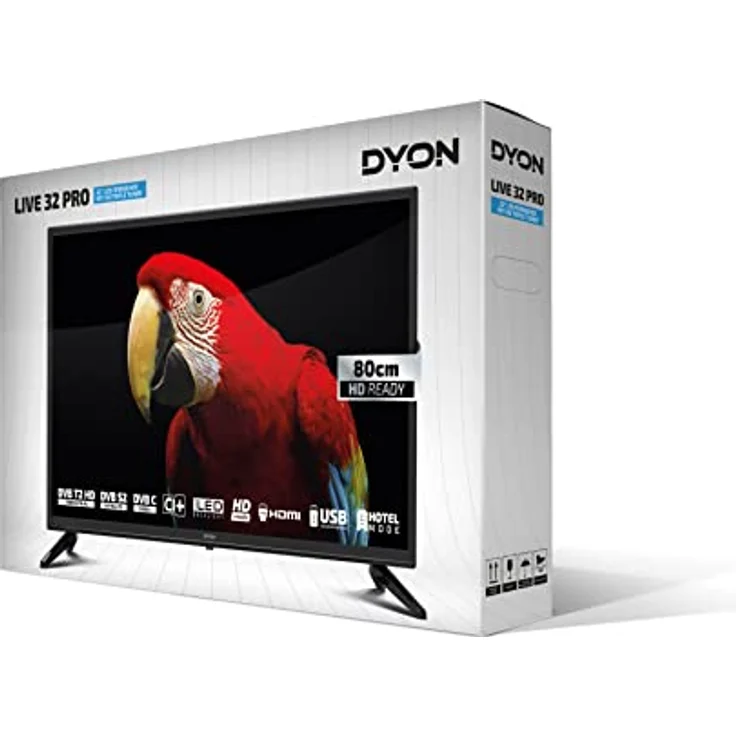 DYON LIVE 32 PRO 80 cm (32 Zoll) LED TV (HD ready, kein HDR) HD-Triple-Tuner (Sat, Antenne, Kabel) Energieklasse F – Bild 3