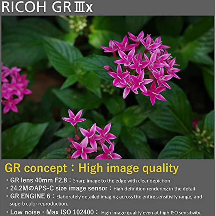 Ricoh GR III x - High-End-Kompaktkamera (24,24 MP, APS-C, Full HD, Autofokus, Wi-Fi, Bluetooth, USB) schwarz – Bild 5