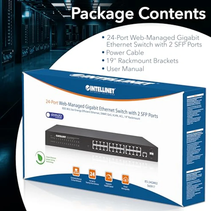 Intellinet 24-Port Web-Managed Gigabit Ethernet Switch mit 2 SFP-Ports schwarz 560917 – Bild 8