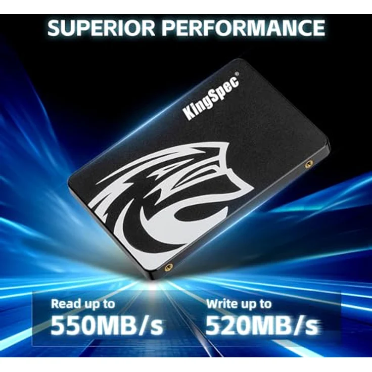 KingSpec 6,3 cm SSD SATA3 interne Solid State Drive Mehrfarbig GBldfarben 512GB – Bild 4