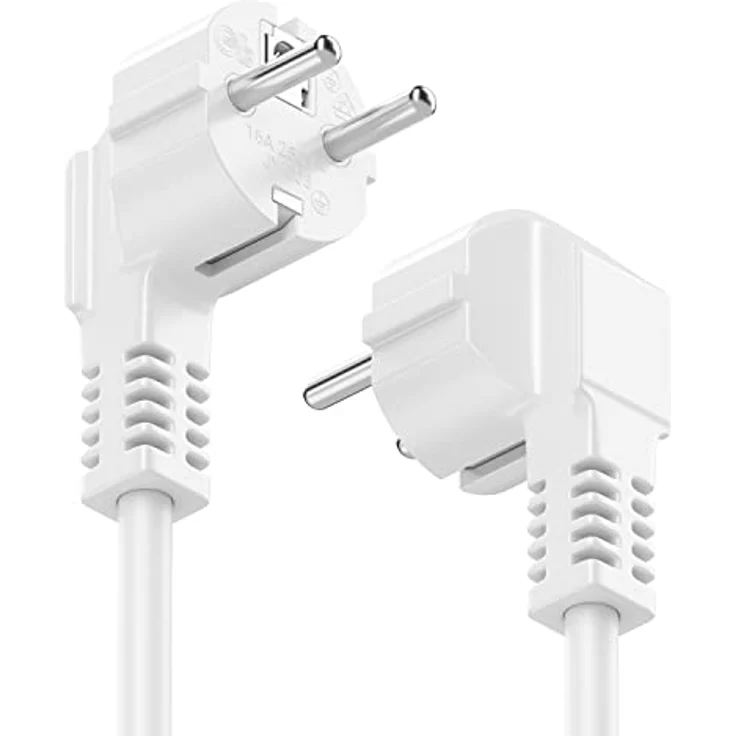 deleyCON 6 Fach Steckdosenleiste mit USB-A und EIN/AUS Schalter, Weiß – Bild 5