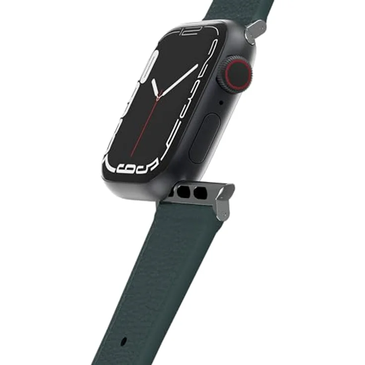 OtterBox Symmetry Cactus Leather Uhrenarmband für Apple Watch 42mm/41mm/40mm, atmungsaktiv und nachhaltig, Blau/Grün – Bild 4