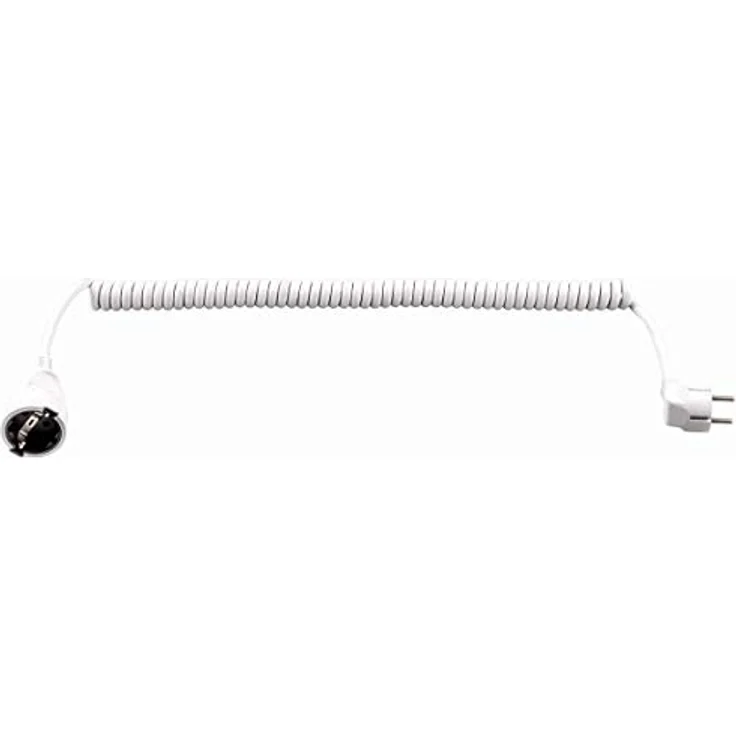 Schutzkontakt-Spiralverlängerung 230V-16A, weiß, 2,0 m – Bild 3