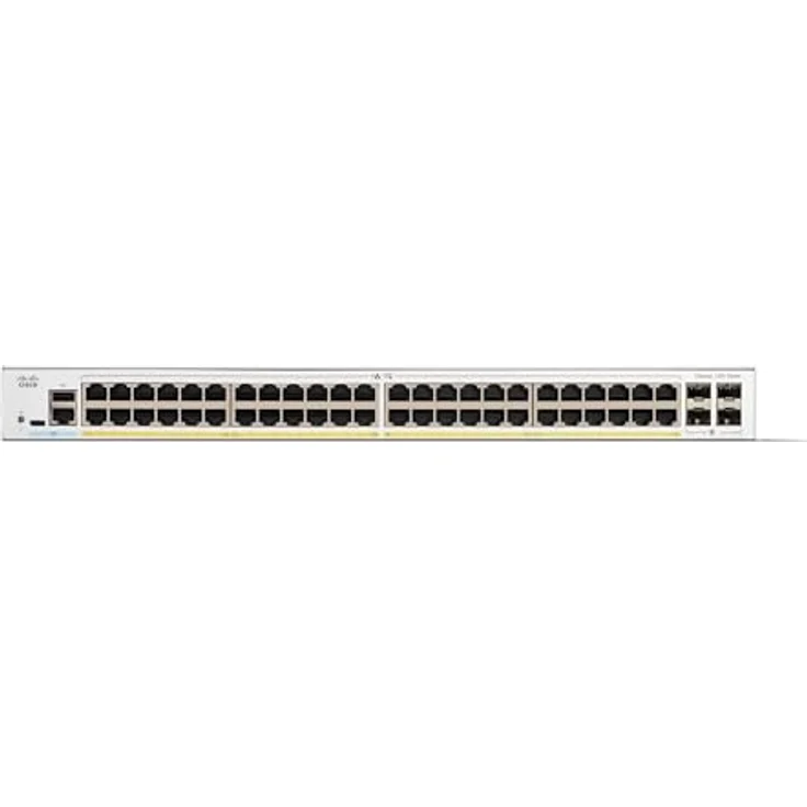 Cisco Catalyst 1300-48P-4G-Managed-Switch, 48-Port-GE, PoE, 4 x 1-GE-SFP, eingeschränkter Lebenszeitschutz (C1300-48P-4G) – Bild 2