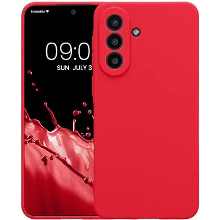 kwmobile Handyhülle für Samsung Galaxy A57 5G - Flexibles Silikon Case in Neon Pink, rutschfest und reißfest mit präzisen Ausschnitten für Kamera und Anschlüsse – Bild 5