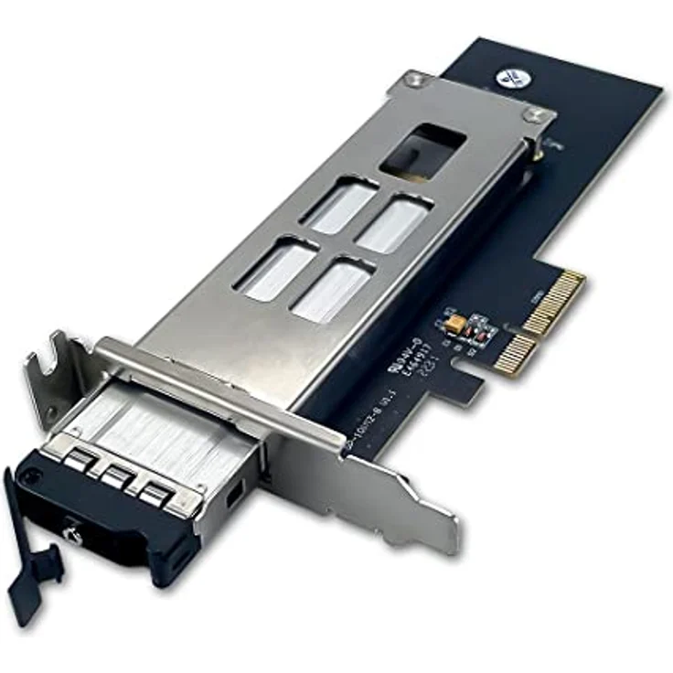FANTEC NVMePCIe-WL-TR-1, PCIe 3.0/4.0 x4 NVNe SSD interner PC Einbaurahmen Adapterkarte werkzeugloser Einbau – Bild 1